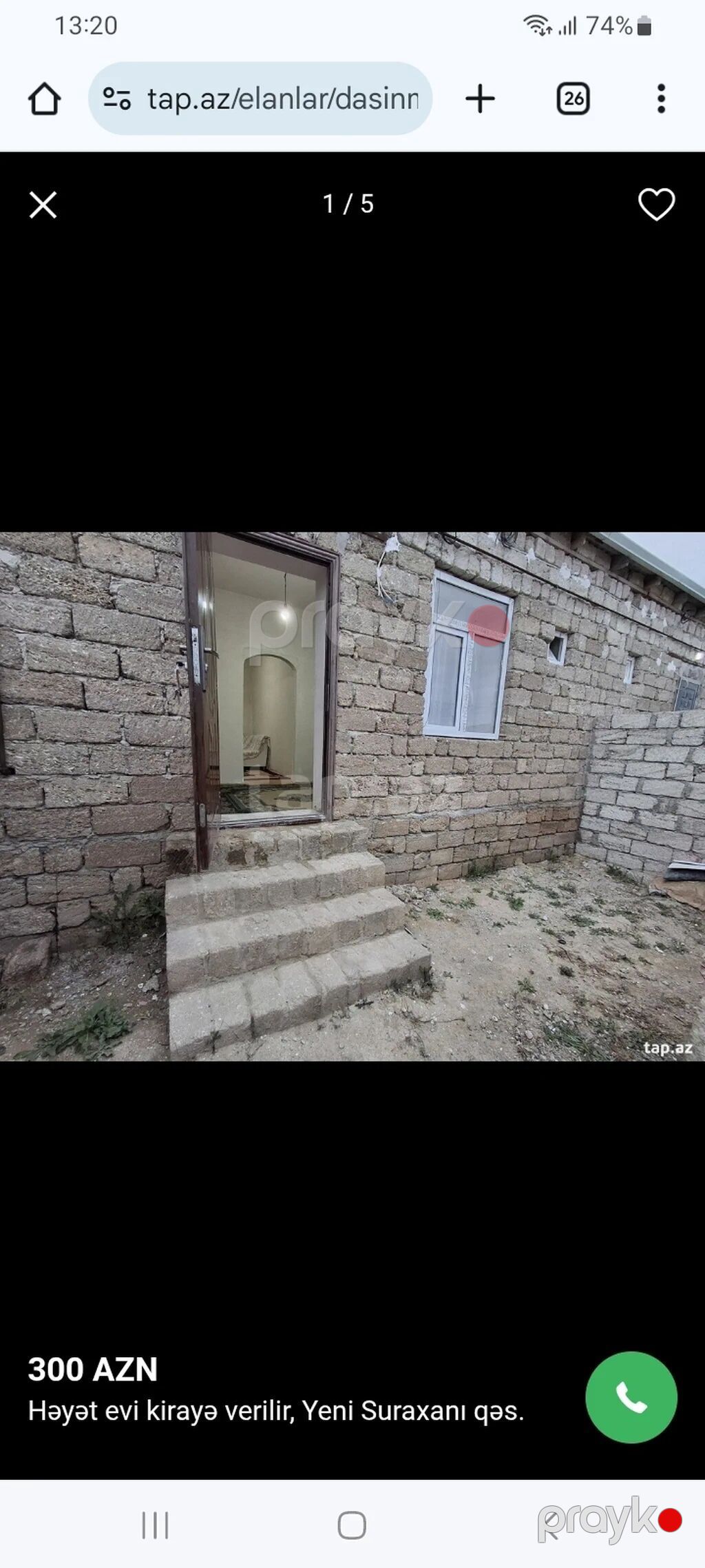 Kirayə – Yeni Suraxanı Yeni Suraxanı qəsəbəsində həyət evi — Ev, villa, Digah (9)