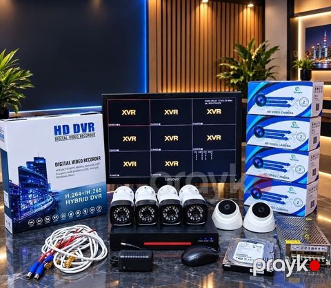 Monitor DVR 8 çıxışlıdir Təzədir Telefondan izləmə. 6 ədəd kamera — Digah