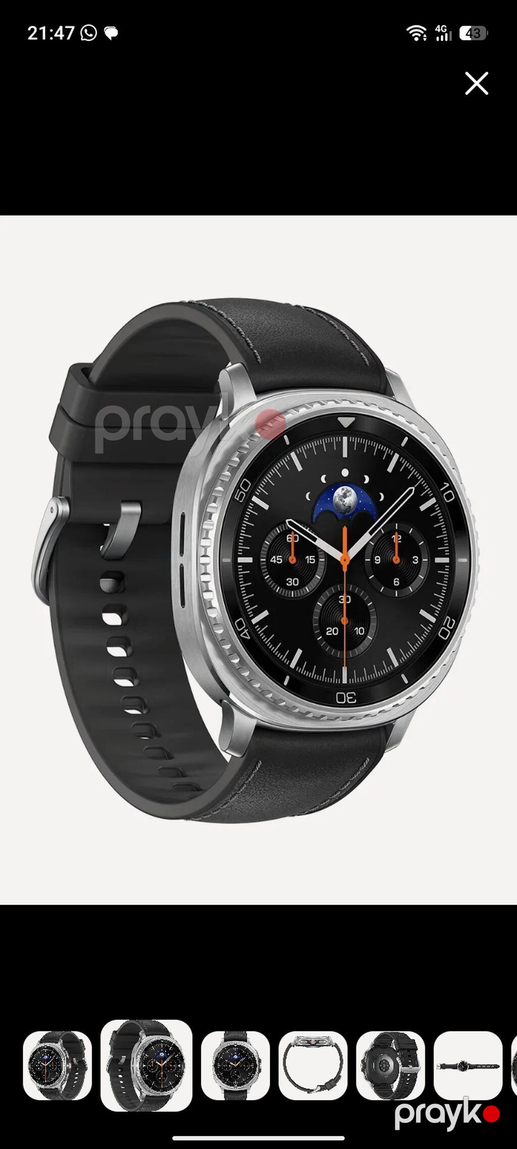 Samsung Galaxy Watch Classic – paslanmayan poladdan korpus, fırlanan — Ağıllı saatlar, Bakı (6)