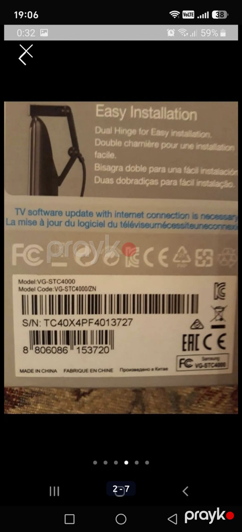 Samsung TV Camera VG-STC4000 Smart TV üçün USB veb‑kamera Model — Veb kameralar, Masazır (5)