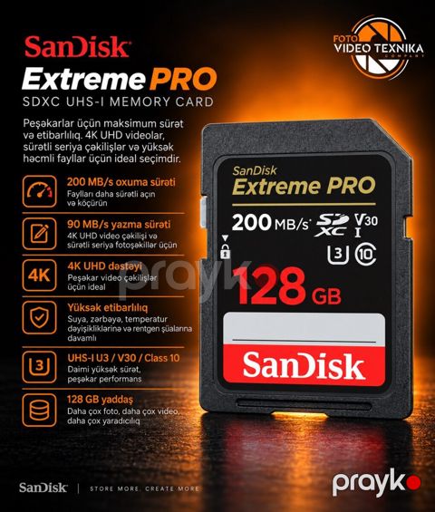 SanDisk Extreme PRO 128GB — Bakı