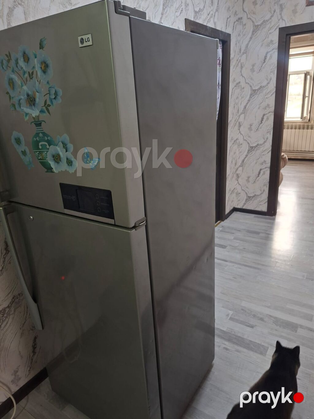 İşlənmiş 2 qapılı LG Soyuducu Satılır, rəng - Gümüşü, Təkərli — Soyuducular, Bakı (3)