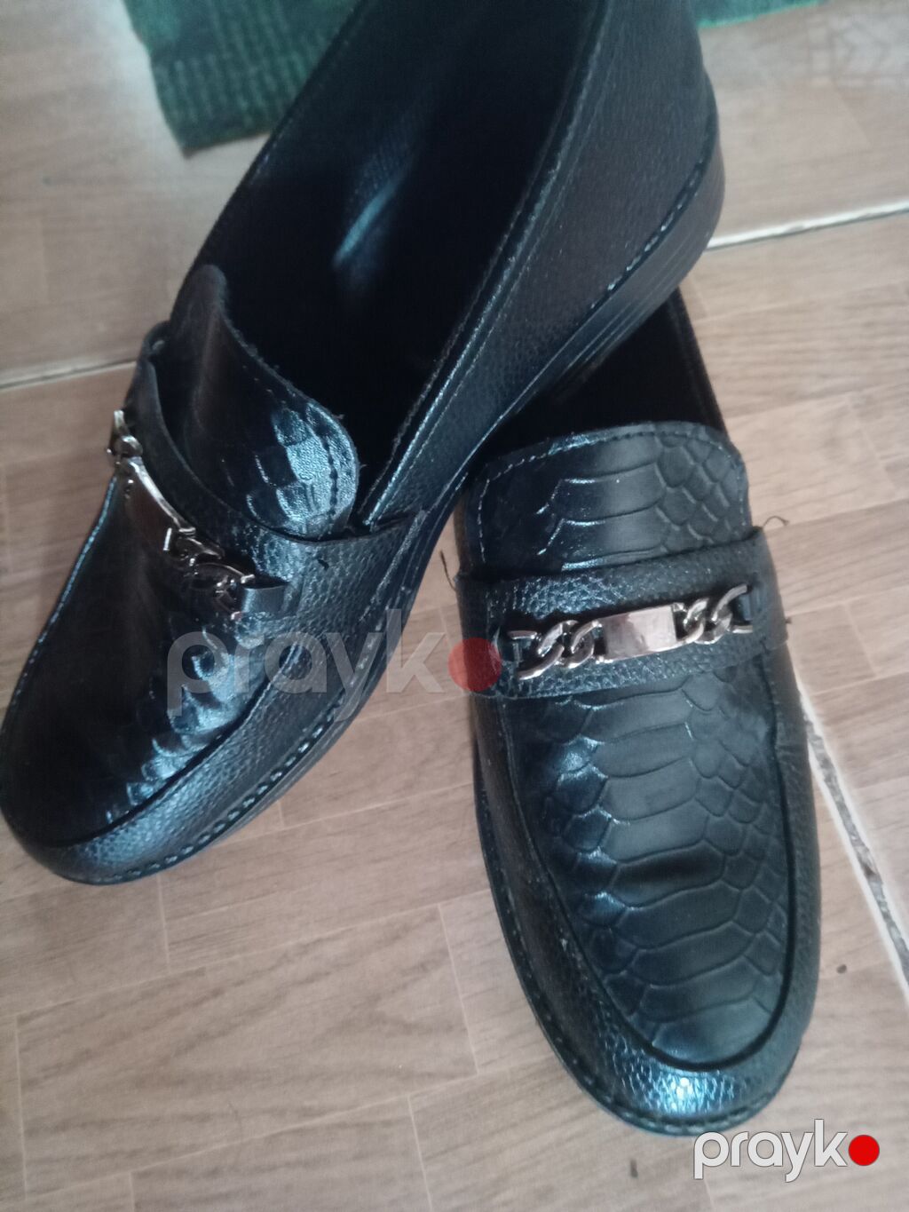 Qara rəngdə klassik loafer ayaqqabılar - Üst material: parlaq — Mokasin, Bakı
