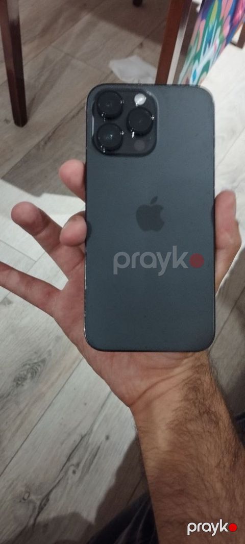 IPhone 14 Pro Max, 128 GB, Black Titanium, Qırıq, Simsiz şarj, Face ID — Bakı