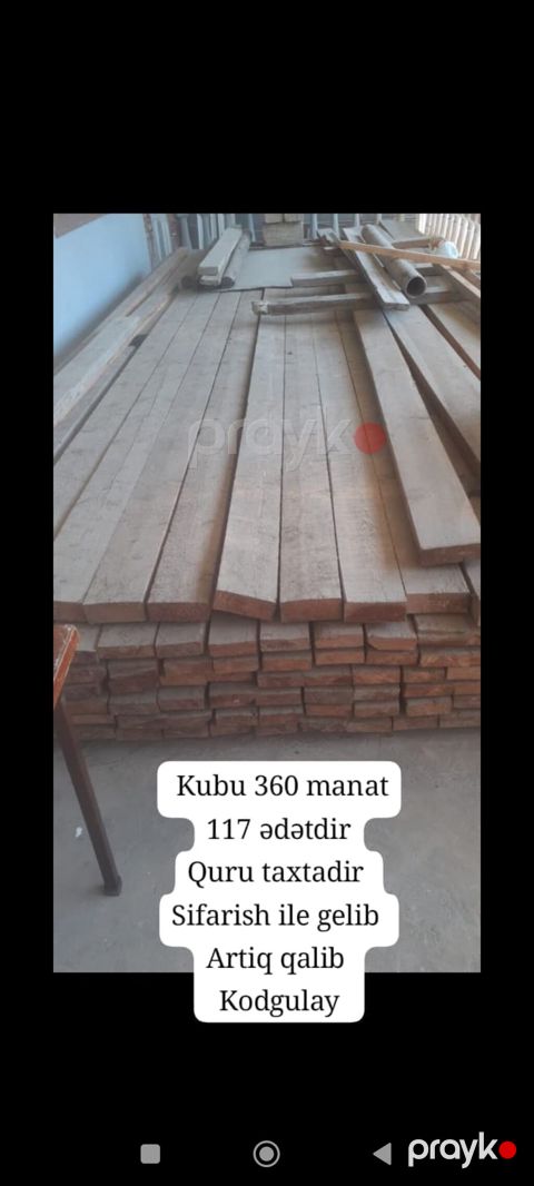 Taxta materialları – quru taxta lövhələr - Miqdar: 117 ədəd — Gəncə
