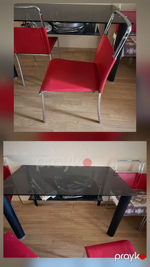 kocle baqli evden cixmalidir. uzeri wuweli masa 6 eded stul — Bakı