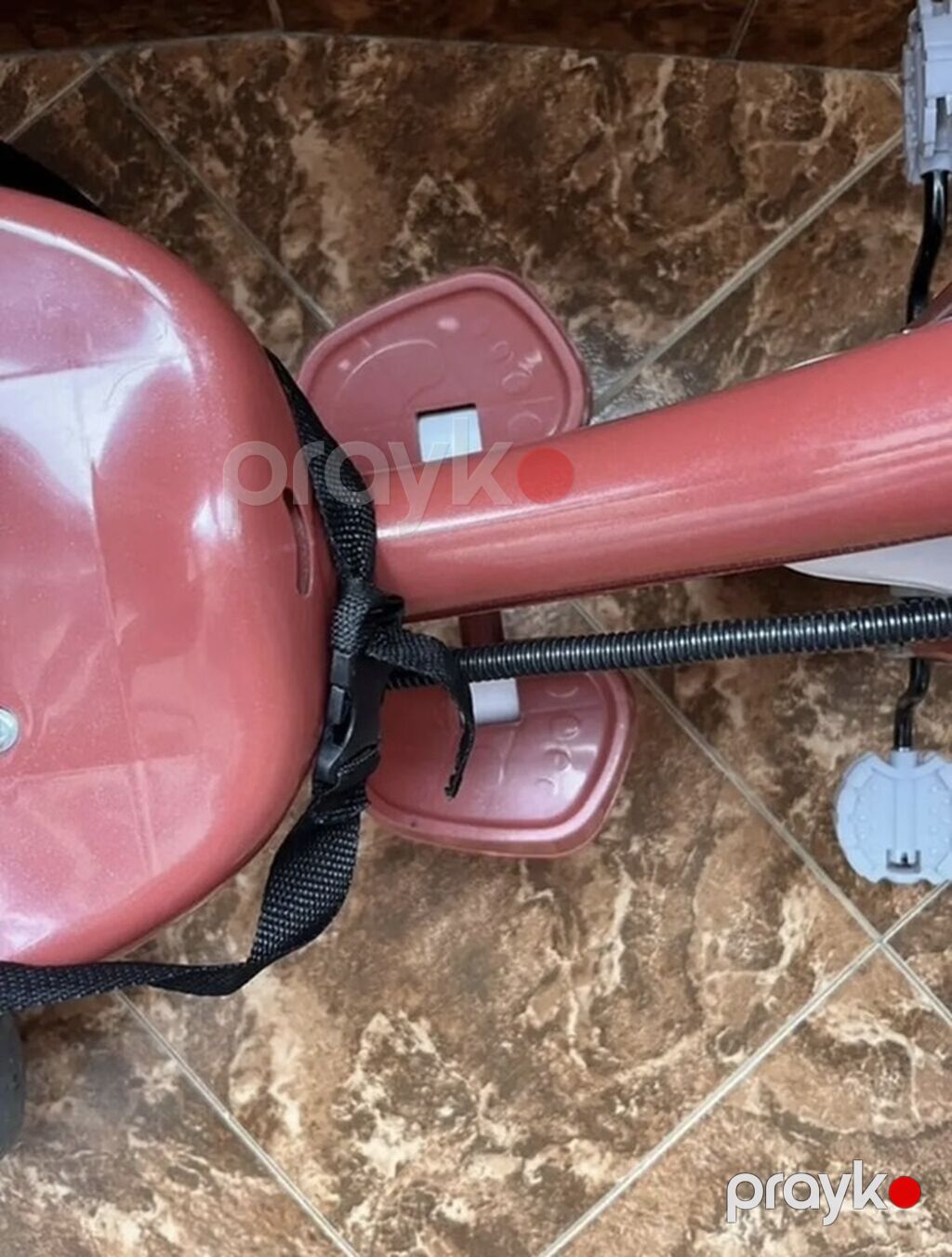Uşaq üçtəkərli velosipedi – idarəetmə tutacaqlı model Tozsoran — Uşaq velosipedləri, Mingəçevir (3)