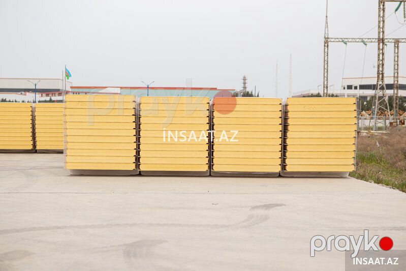 100 mm Pir sendviç panel – yüksək izolyasiya — Tikinti blokları, kərpic və panellər, Bakı (4)
