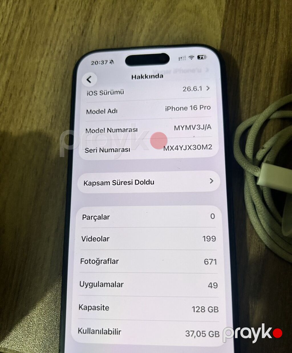 IPhone 16 Pro, 128 GB, Qara, Face ID — Apple iPhone, Xırdalan (3)