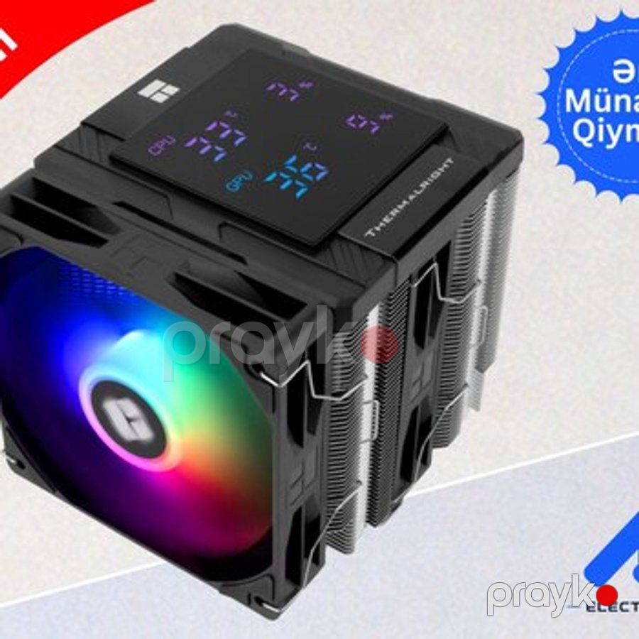 Cpu Cooler thermalrıght assassın peerless 120 dıgıtal argb Black — Masaüstü kompüterlər, Bakı (5)