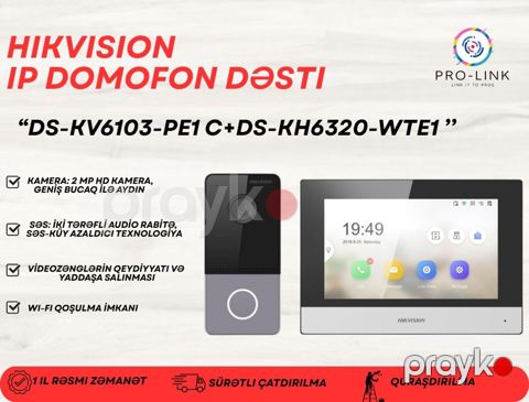 Hikvision IP domofon dəsti — Bakı
