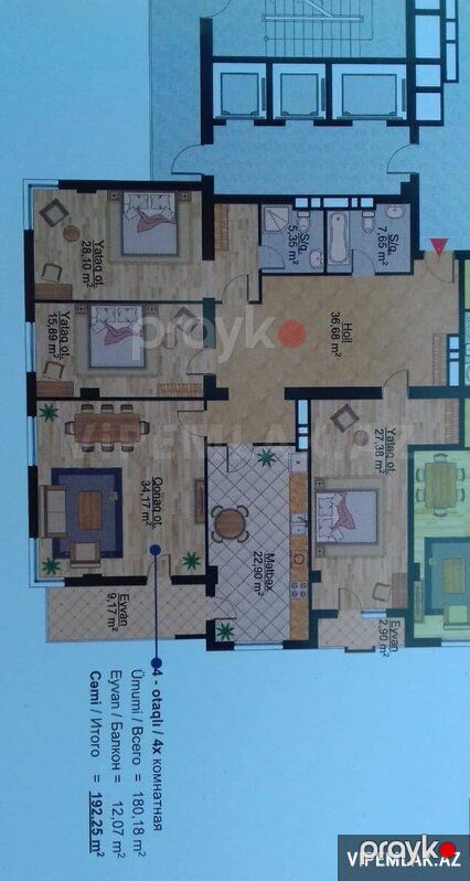 Nəsimi rayonunda 4 otaqlı Yeni tikili Satılır, 193 m² — Mənzil, Bakı (2)