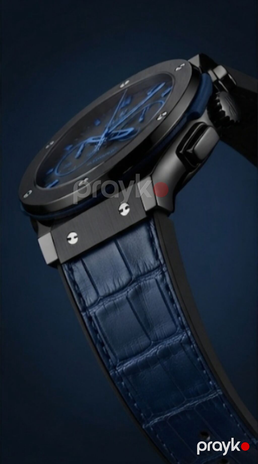 Hublot Classic Fusion Chronograph – mavi temalı qol saatı Zərif mavi — Qol saatları, Bakı (2)
