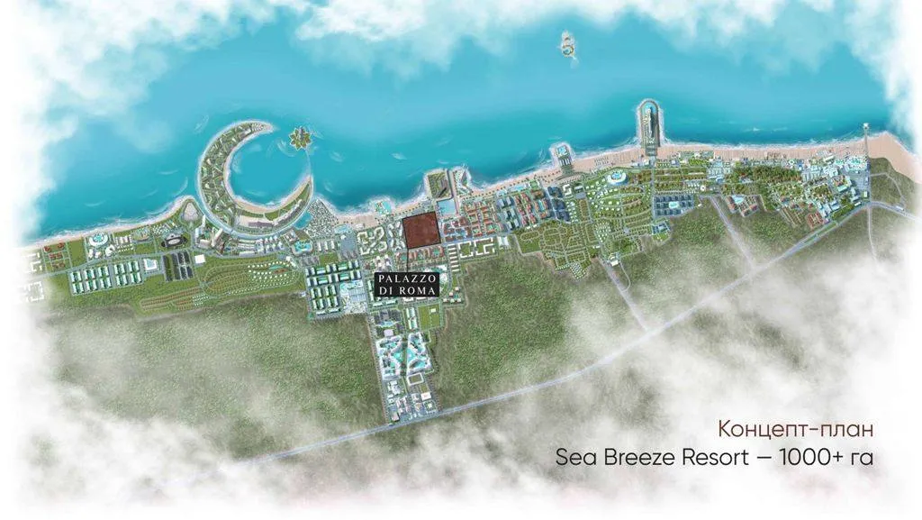 Sea Breeze, 1 otaqlı Yeni tikili satılır - 52 m², 1/8 mərtəbə — Mənzil, Bakı (4)
