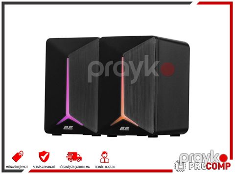 Akustik sistem 2E Gamıng Speakers SG300, 2.0, 3.5mm, RGB, black 2E-SG300B — Bakı