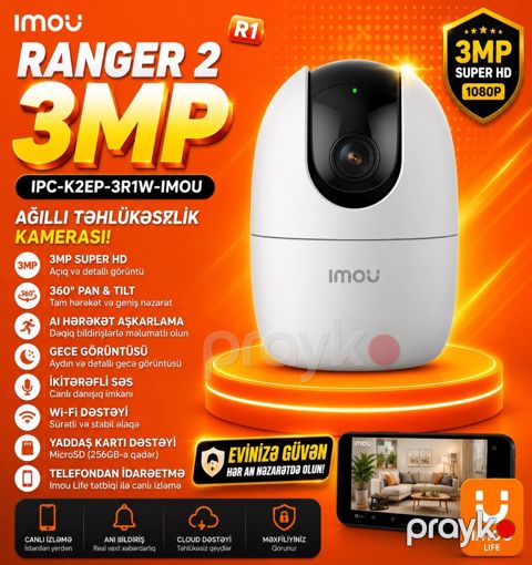Wifi kamera 3 mp Ranger 2 R1 IPC-K2EP-3R1W-imou — Bakı