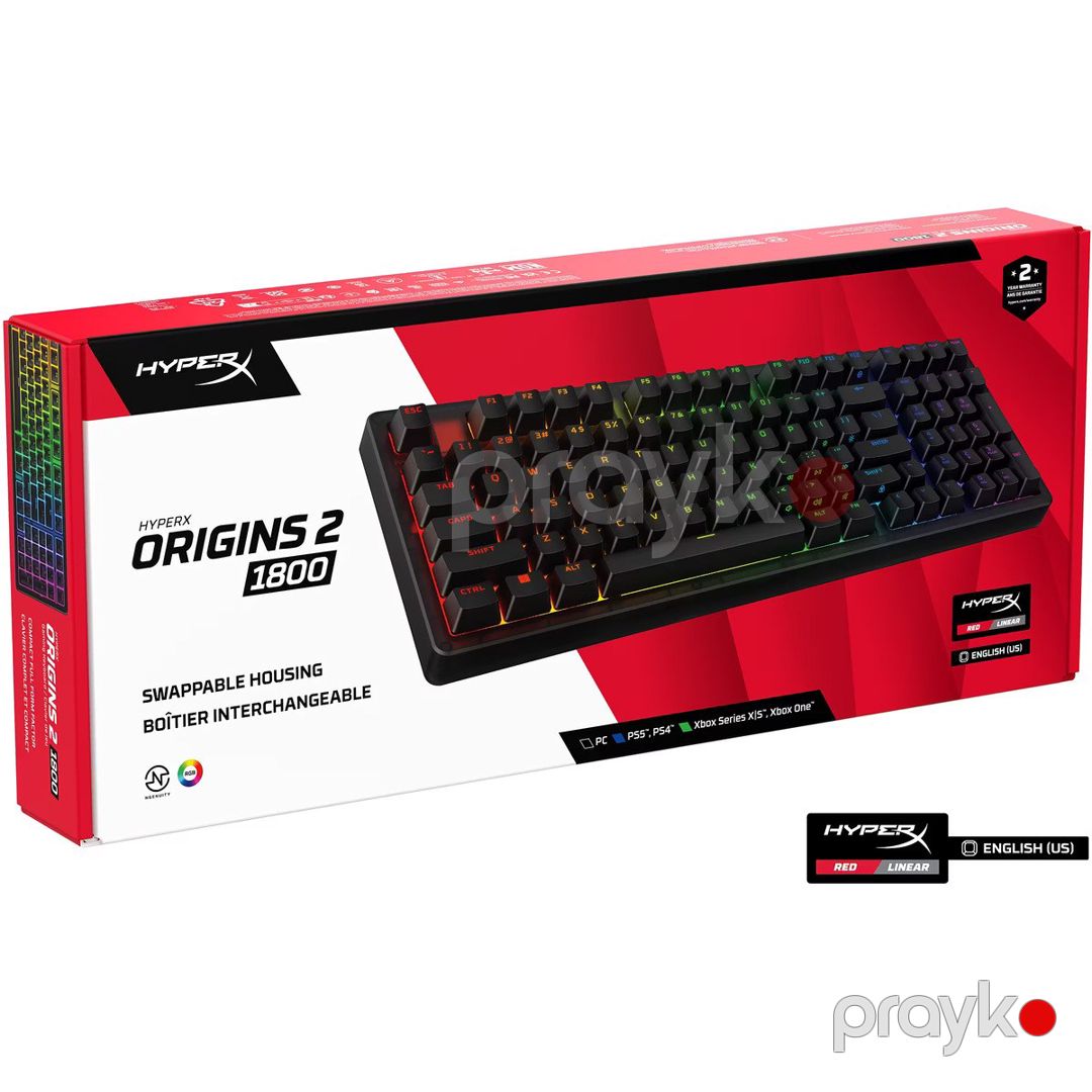 Klaviatura HyperX Origins 2 1800 US B4QS4AA — Periferik cihazlar, Bakı (2)