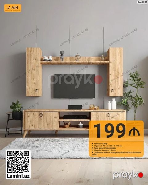 TV altlığı dəsti – La Mini (Kod: 5384) - Ölçülər: D 40 H 180 E — Bakı