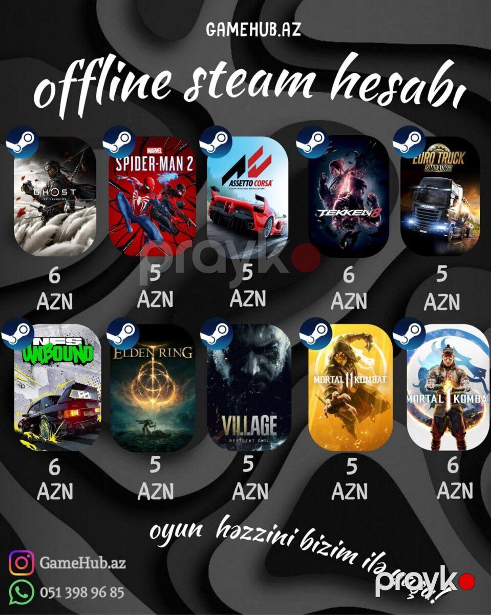 Steam oyunu — Oyunlar, konsollər və proqramlar, Bakı (3)