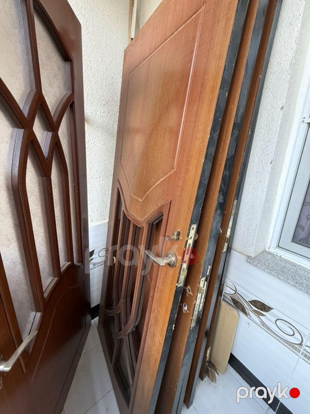 Yataq otağı üçün İşlənmiş Otaq qapısı 90x220 sm Naliçnik ilə, Ünvandan götürmə — Pəncərələr, qapılar, balkonlar, Bakı (3)