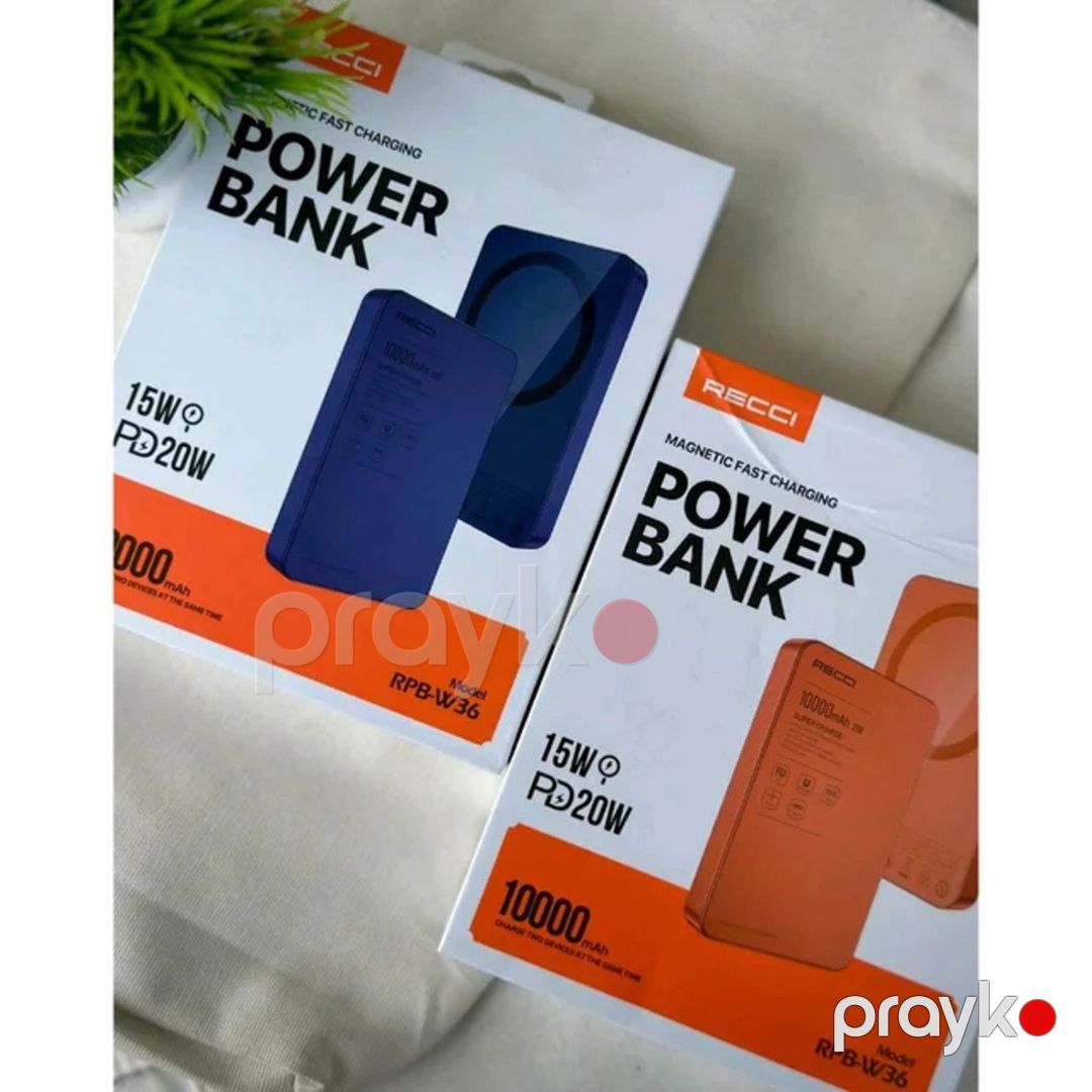 Xarici akkumulyator Recci Magnetic PowerBank RPB-W36 — Smartfonlar, Bakı (2)