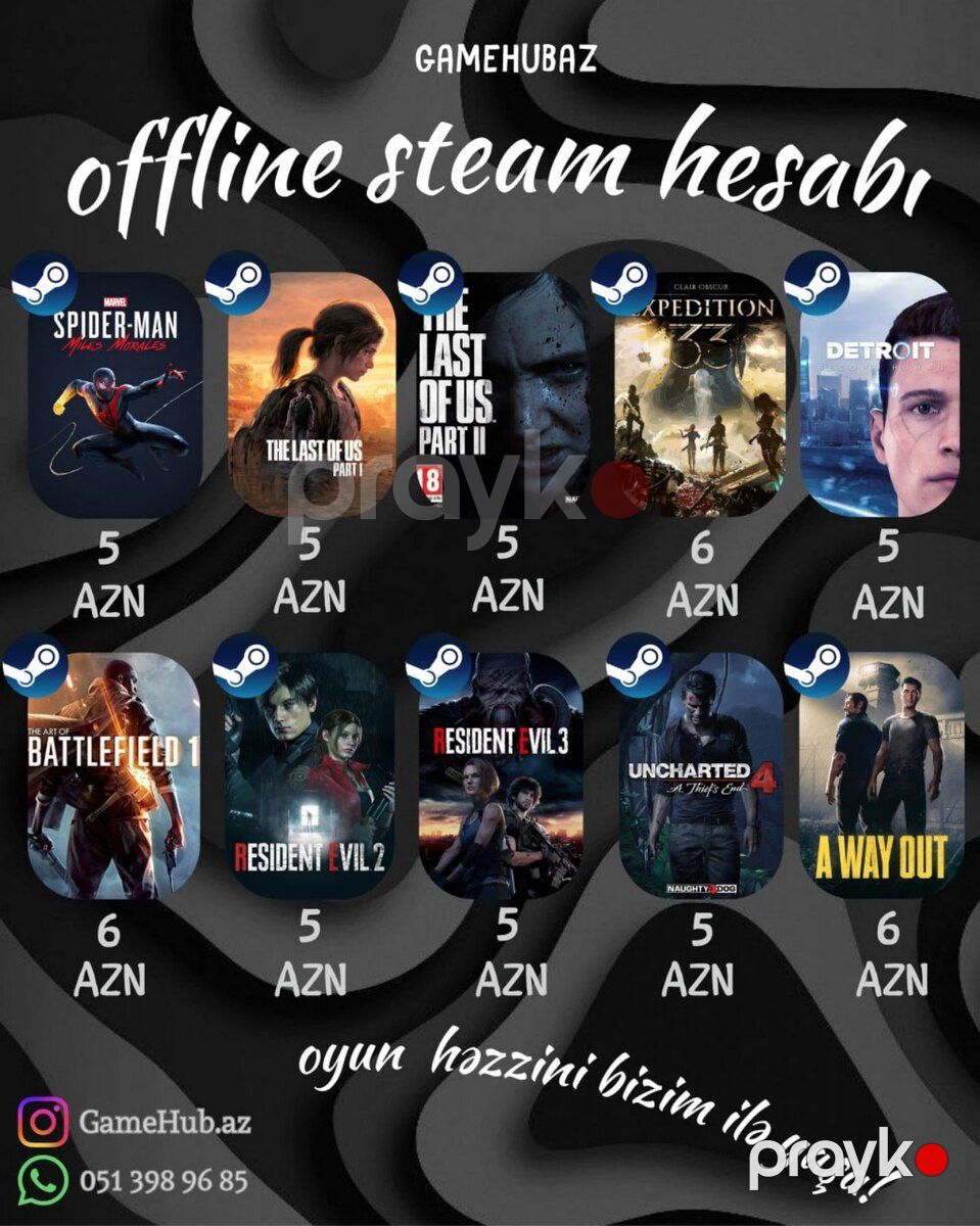 Steam oyunu — Oyunlar, konsollər və proqramlar, Bakı (2)