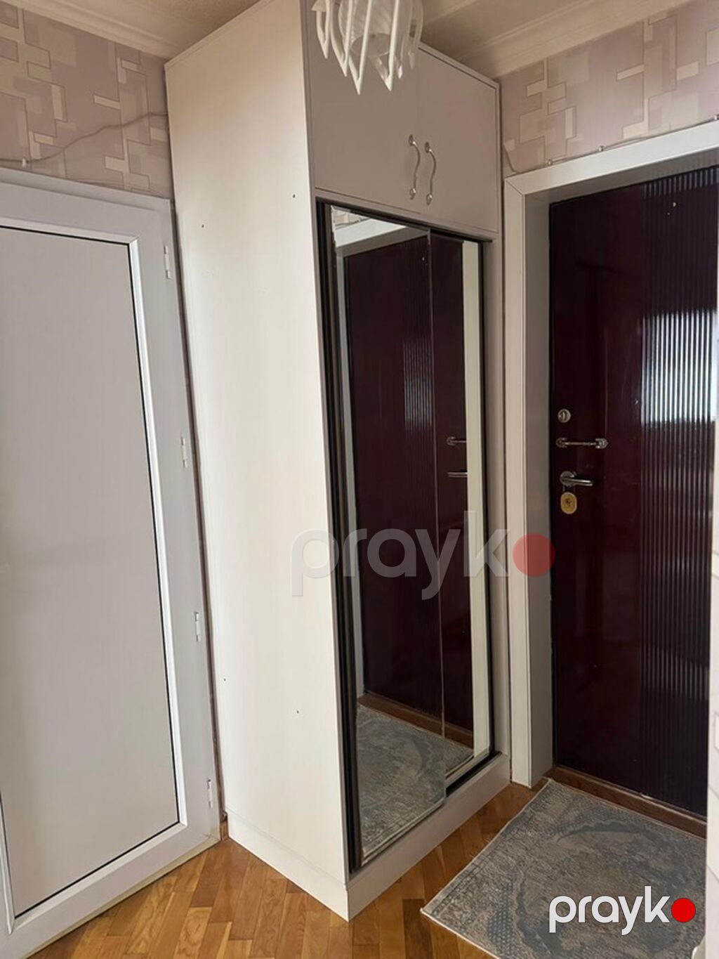 Giriş dolabı – sürgülü güzgülü model - Rəng: ağ korpus, tünd — Xol üçün, Bakı (2)