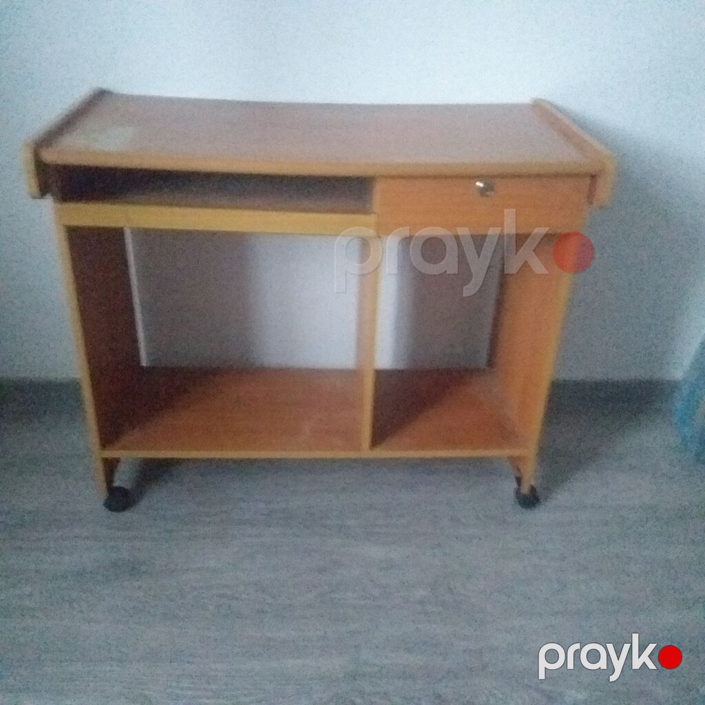 Düz masa, Polkalı, Siyirməli, Taxta — Kompüter masaları və kresloları, Digah (3)