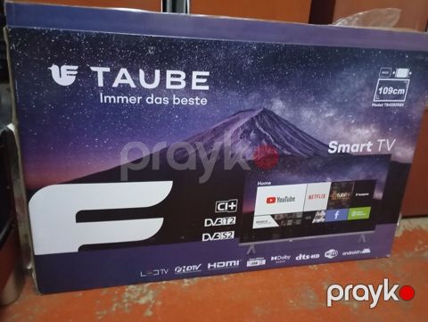 Televizor Taube smartdi tezedi,karobkasi pasportu var2pultu — Bakı