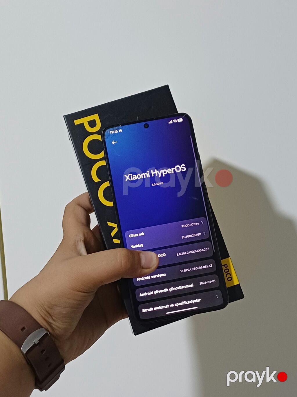 Poco X7 Pro, 256 GB, rəng - Qara, Zəmanət, Barmaq izi, Simsiz şarj — Xiaomi, Bakı (3)