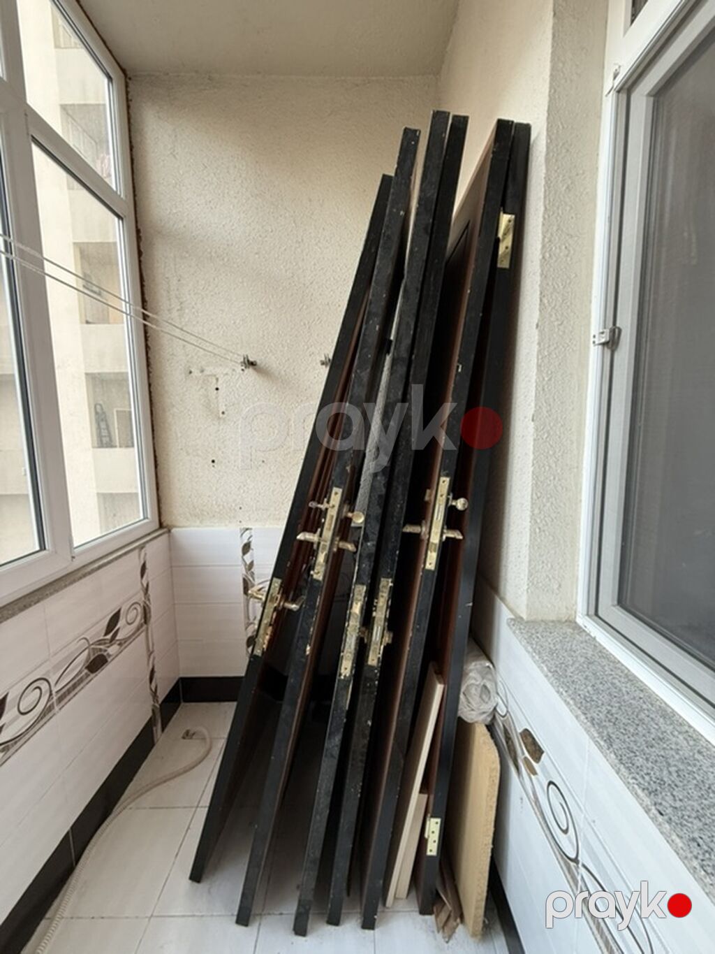 Yataq otağı üçün İşlənmiş Otaq qapısı 90x220 sm Naliçnik ilə, Ünvandan götürmə — Pəncərələr, qapılar, balkonlar, Bakı (4)