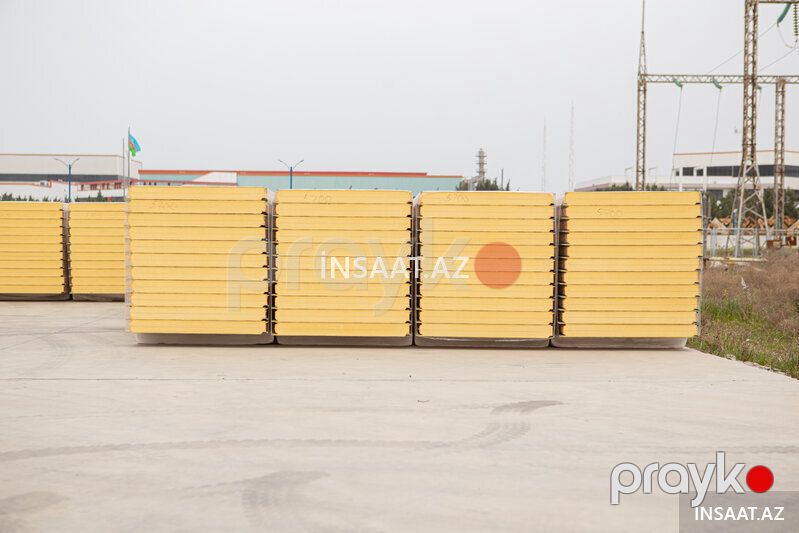 100 mm Pur sendviç panel – güclü istilik izolyasiyası — Tikinti blokları, kərpic və panellər, Bakı (6)