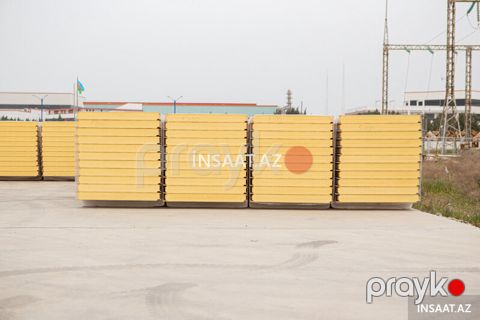 80 mm Pir sendviç panel – yüksək istilik izolyasiyası