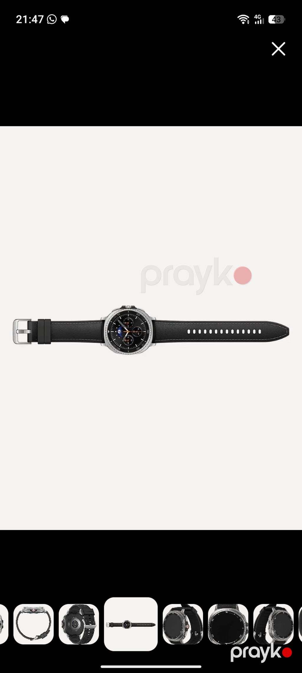 Samsung Galaxy Watch Classic – paslanmayan poladdan korpus, fırlanan — Ağıllı saatlar, Bakı (2)
