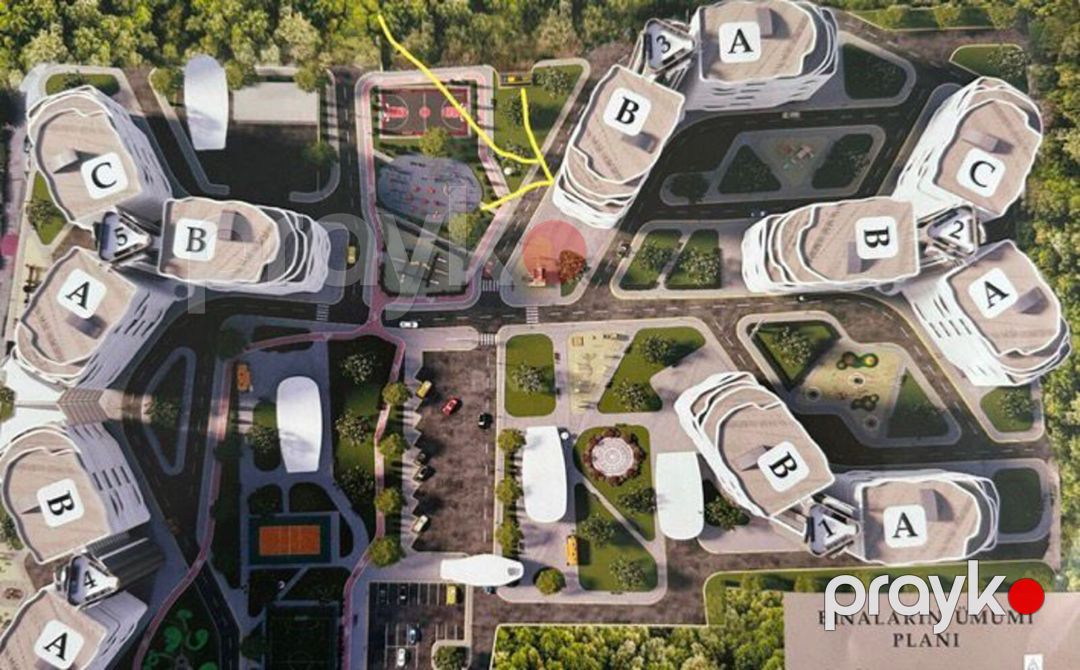 Satılır 1 otaqlı yeni tikili 51 m² — Mənzil, Bakı (3)