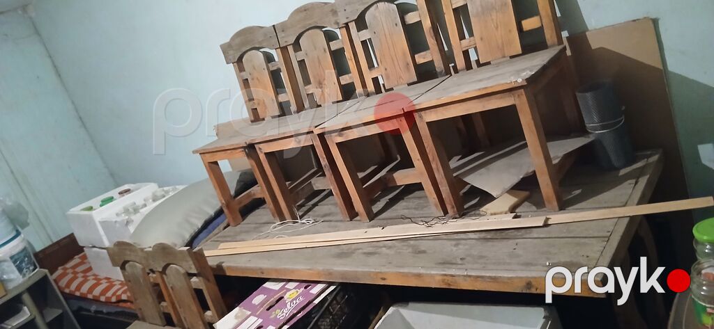 Taxta stullar – 5 ədəd dəst - Material: tam taxta (iynəyarpaq ağacı — Stullar, Bakı (2)