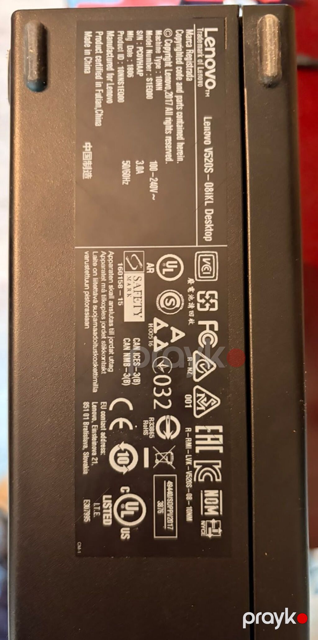Lenovo V520S‑08IKL masaüstü kompüter (Small Form Factor) Texniki — Masaüstü kompüterlər, Bakı (2)