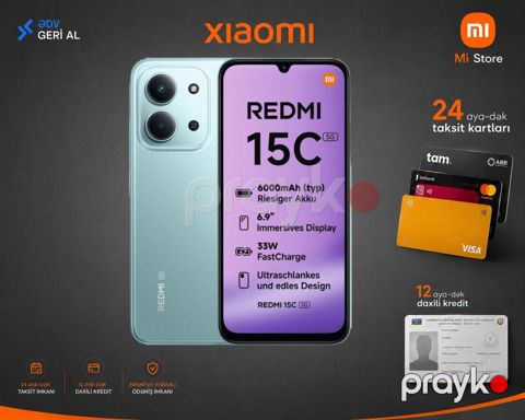 Xiaomi Redmi 15C Mint Green 128GB/4GB — Bakı