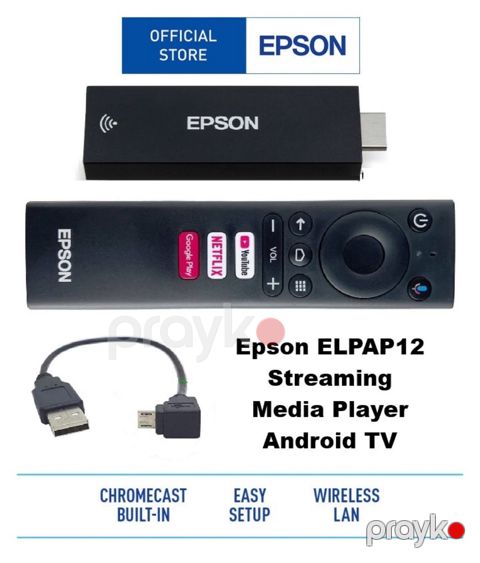 Epson ELPAP12 Streaming Media Player – Android TV — Bakı