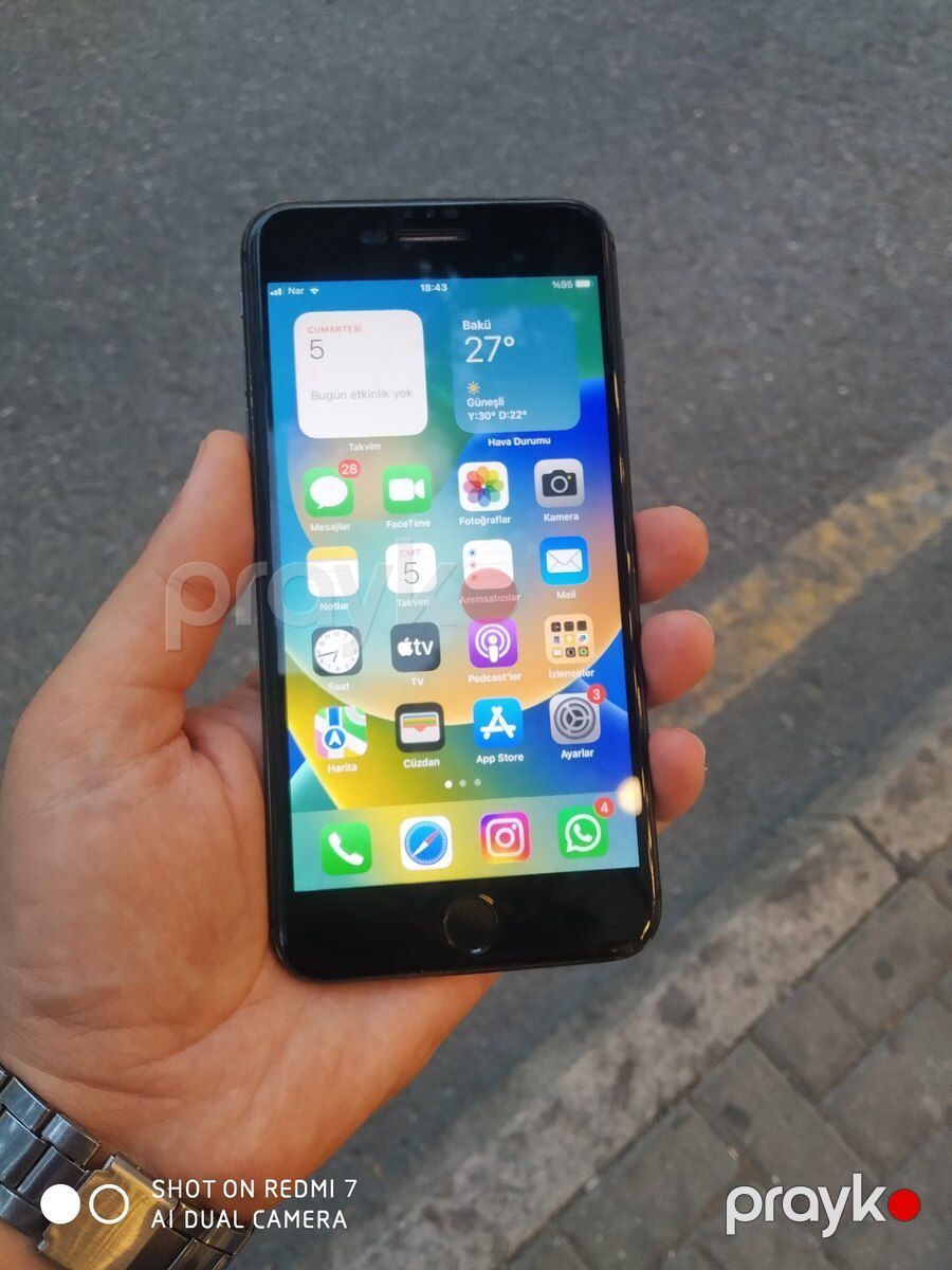 Apple iPhone 8 Plus Space Gray 64GB — Smartfonlar, Bakı