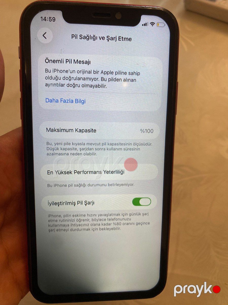 Apple iPhone 11 Red 64GB/4GB — Smartfonlar, Bakı (10)