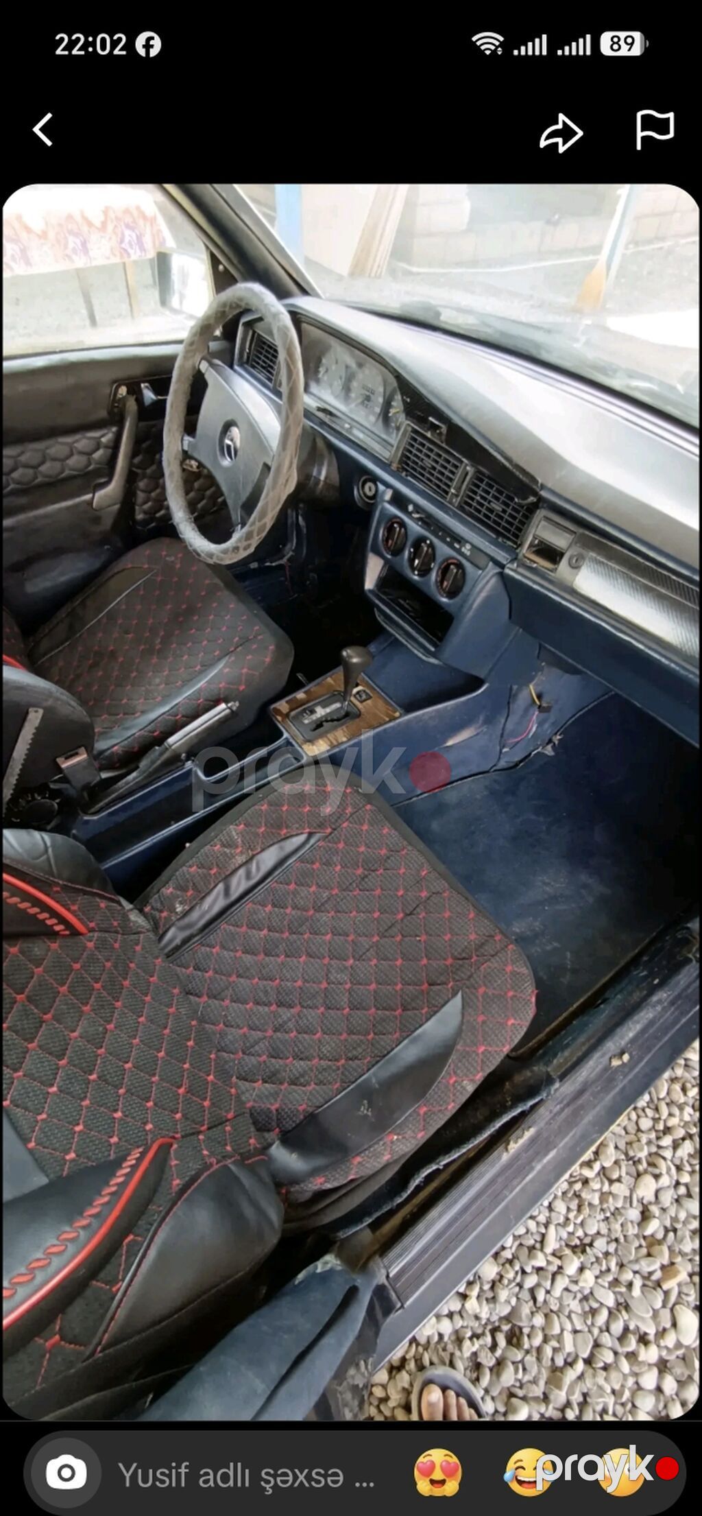 Mercedes-Benz sedan (W201 “190” seriyası) - Kuzov: 4 qapılı, tünd — Avtomobillər, Qobu (2)