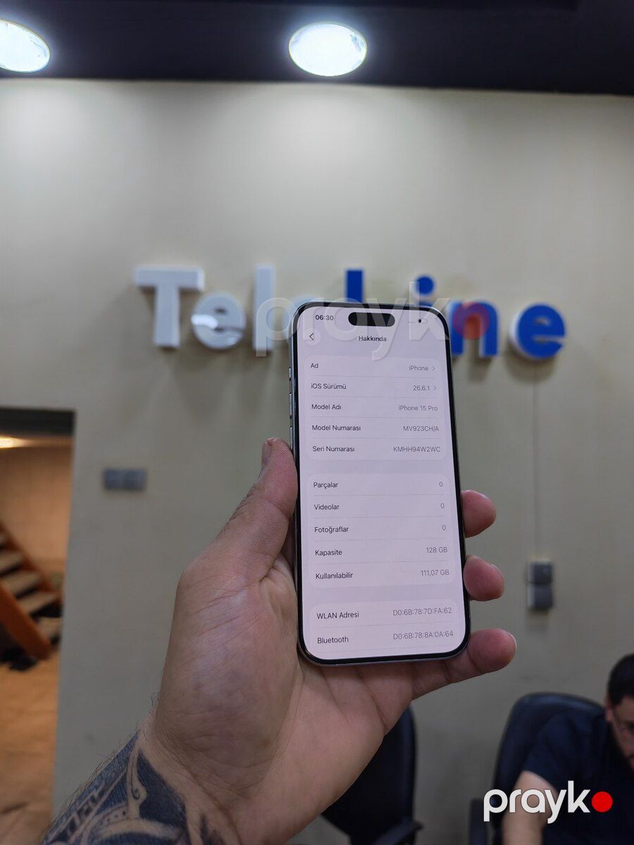 Apple iPhone 15 Pro White Titanium 128GB/8GB — Smartfonlar, Bakı (3)