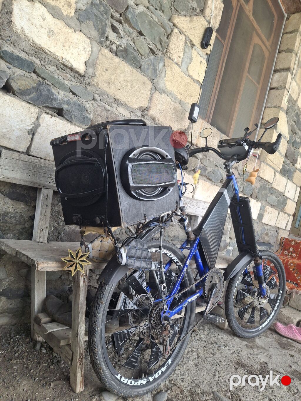 Satır velosipet əla vəziyətdədi moped və mateskletlə də barter olunur — Elektrik velosipedləri, Bərdə (8)