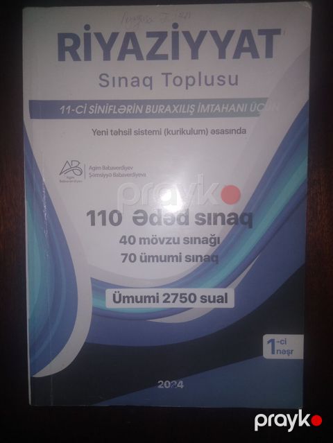 Riyaziyyat 11-ci sinif, 2024 il — Bakı