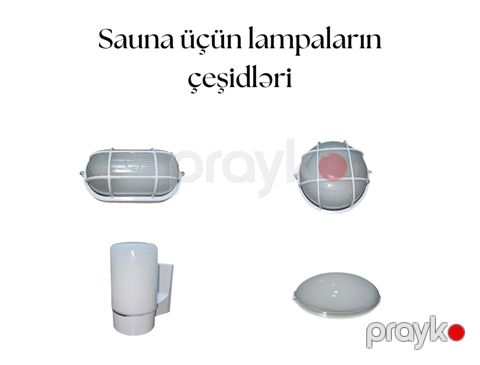 Sauna üçün lampalar Harvia və Diooist — Bakı