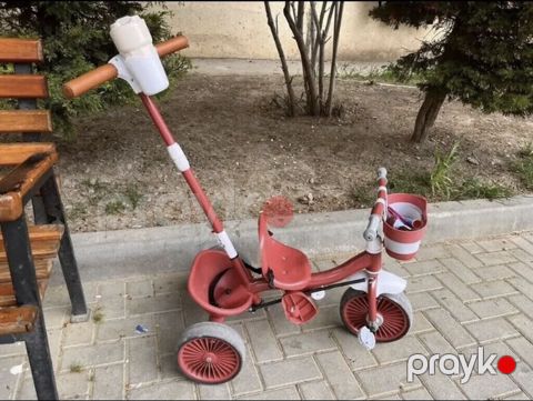 Uşaq üçtəkərli velosipedi – idarəetmə tutacaqlı model Tozsoran — Mingəçevir