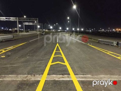 Yol boya işləri — asfalt işarətləmə və avtoparkın işarətlənməsi — Bakı