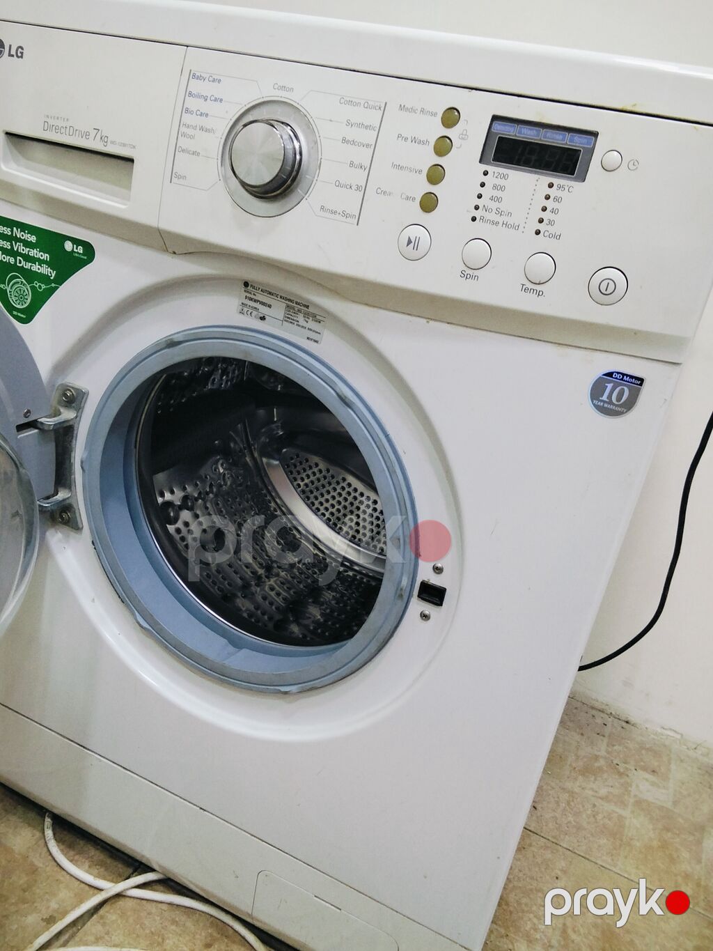 LG önyükləməli paltaryuyan maşın - Model: LG Inverter Direct Drive — Çamaşır maşınları, Bakı (3)