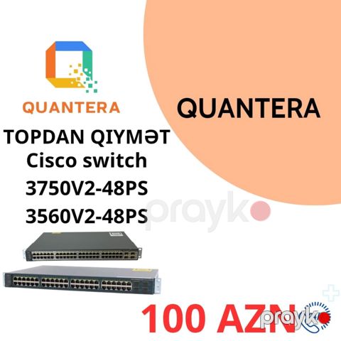 Cisco switch 3750V2-38PS cisco 3560V2-48PS — Bakı